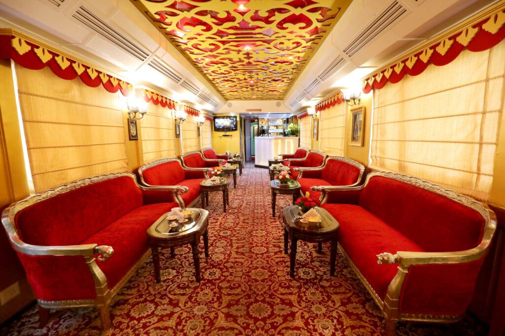 Inside The Palace on Wheels train